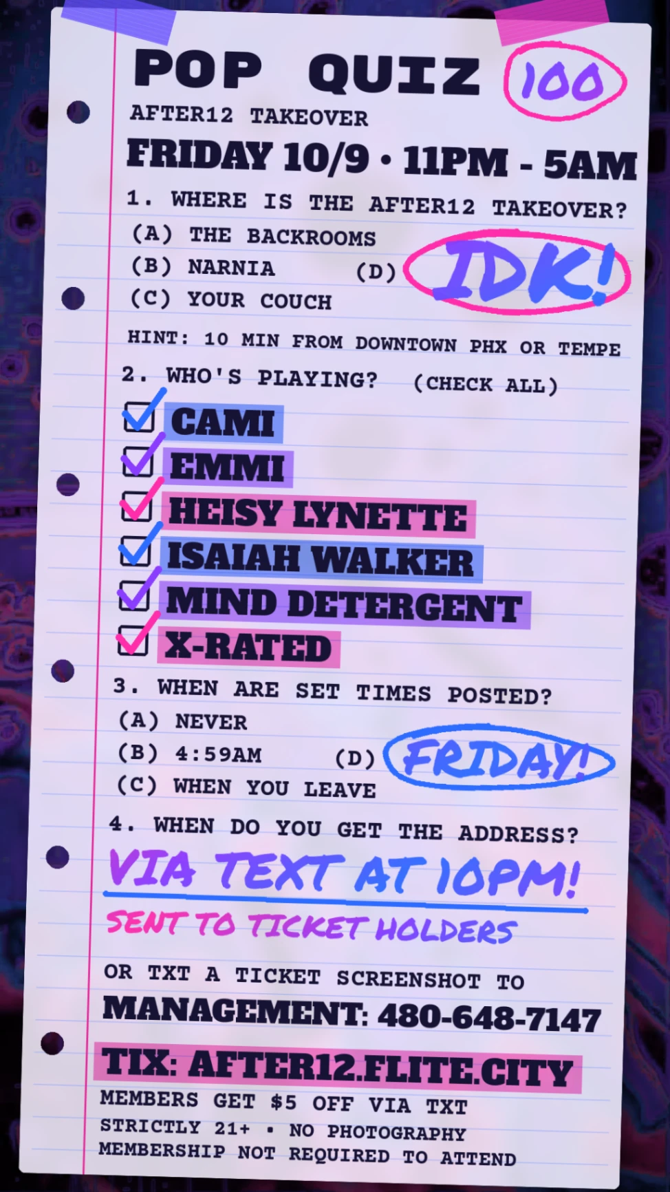Event flyer